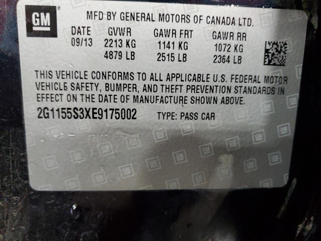 Photo 11 VIN: 2G1155S3XE9175002 - CHEVROLET IMPALA LTZ 