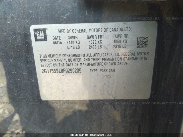 Photo 8 VIN: 2G1155SL0F9290239 - CHEVROLET IMPALA 