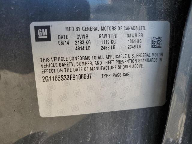 Photo 11 VIN: 2G1165S33F9106697 - CHEVROLET IMPALA LTZ 