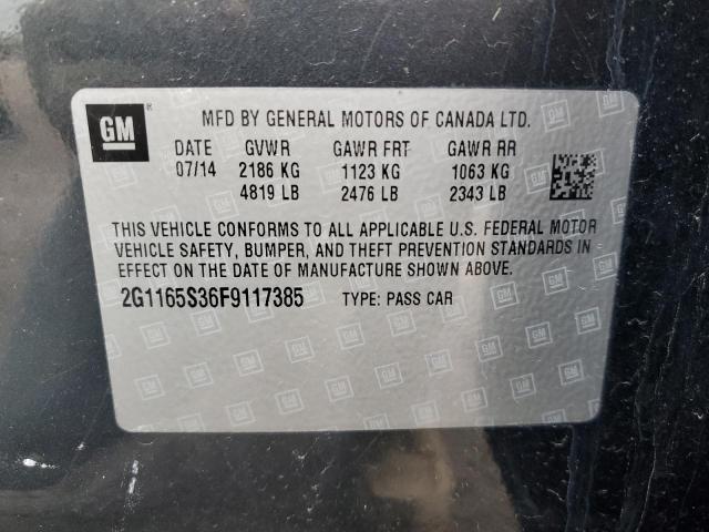 Photo 11 VIN: 2G1165S36F9117385 - CHEVROLET IMPALA LTZ 