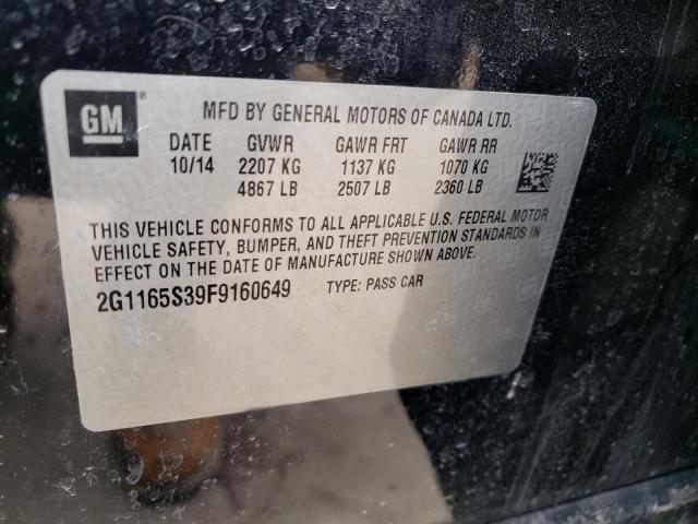 Photo 11 VIN: 2G1165S39F9160649 - CHEVROLET IMPALA LTZ 