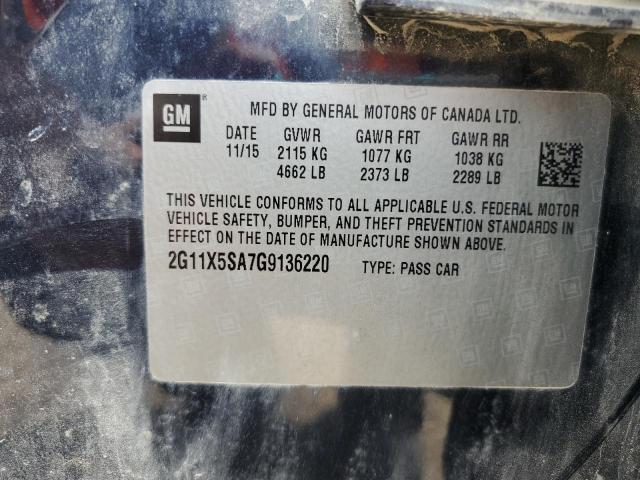 Photo 11 VIN: 2G11X5SA7G9136220 - CHEVROLET IMPALA LS 