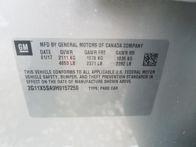 Photo 9 VIN: 2G11X5SA9H9157250 - CHEVROLET IMPALA LS 