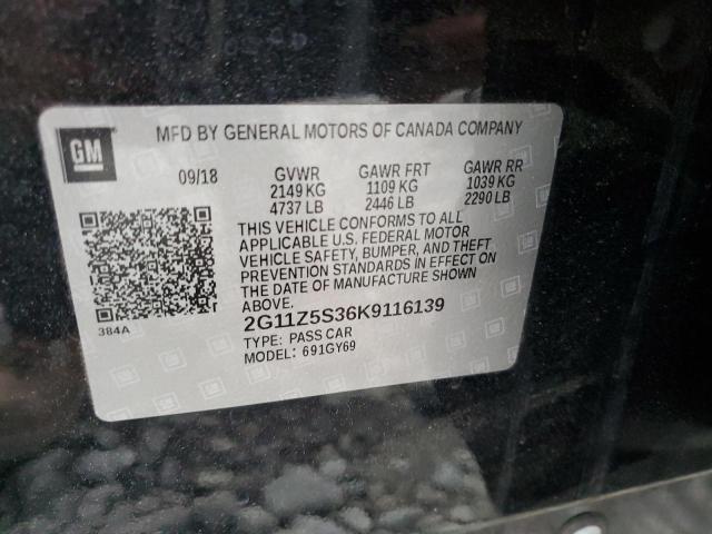 Photo 12 VIN: 2G11Z5S36K9116139 - CHEVROLET IMPALA 