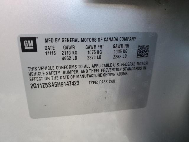 Photo 11 VIN: 2G11Z5SA5H9147423 - CHEVROLET IMPALA 