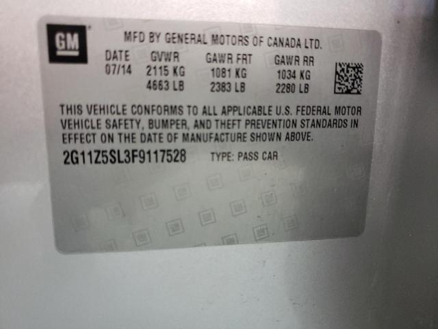 Photo 11 VIN: 2G11Z5SL3F9117528 - CHEVROLET IMPALA 