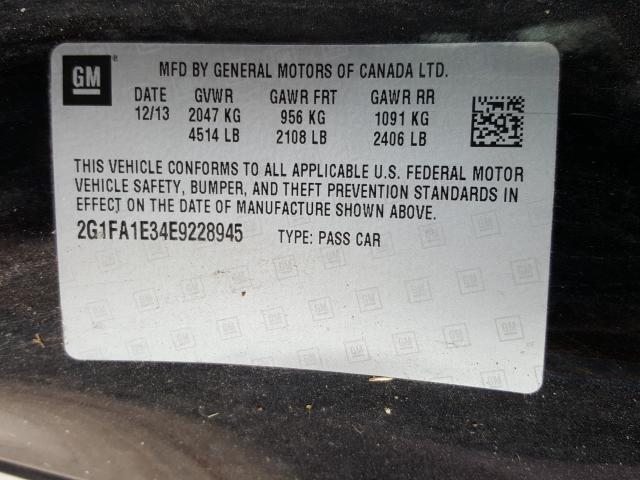 Photo 9 VIN: 2G1FA1E34E9228945 - CHEVROLET CAMARO LS 