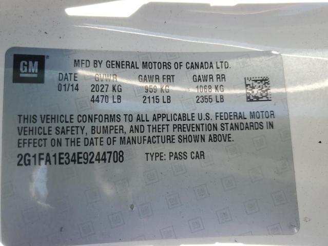 Photo 11 VIN: 2G1FA1E34E9244708 - CHEVROLET CAMARO 