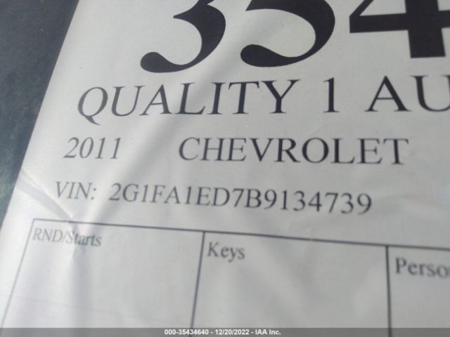 Photo 8 VIN: 2G1FA1ED7B9134739 - CHEVROLET CAMARO 