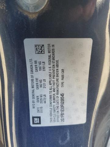 Photo 11 VIN: 2G1FB1E30F9208545 - CHEVROLET CAMARO 