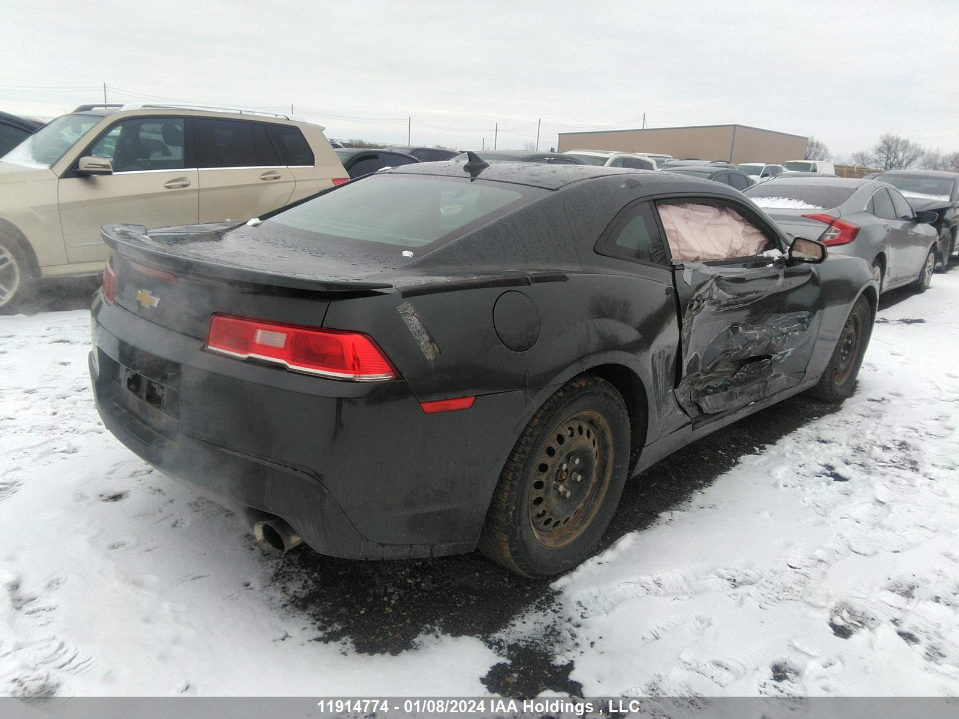 Photo 3 VIN: 2G1FB1E31F9174731 - CHEVROLET CAMARO 