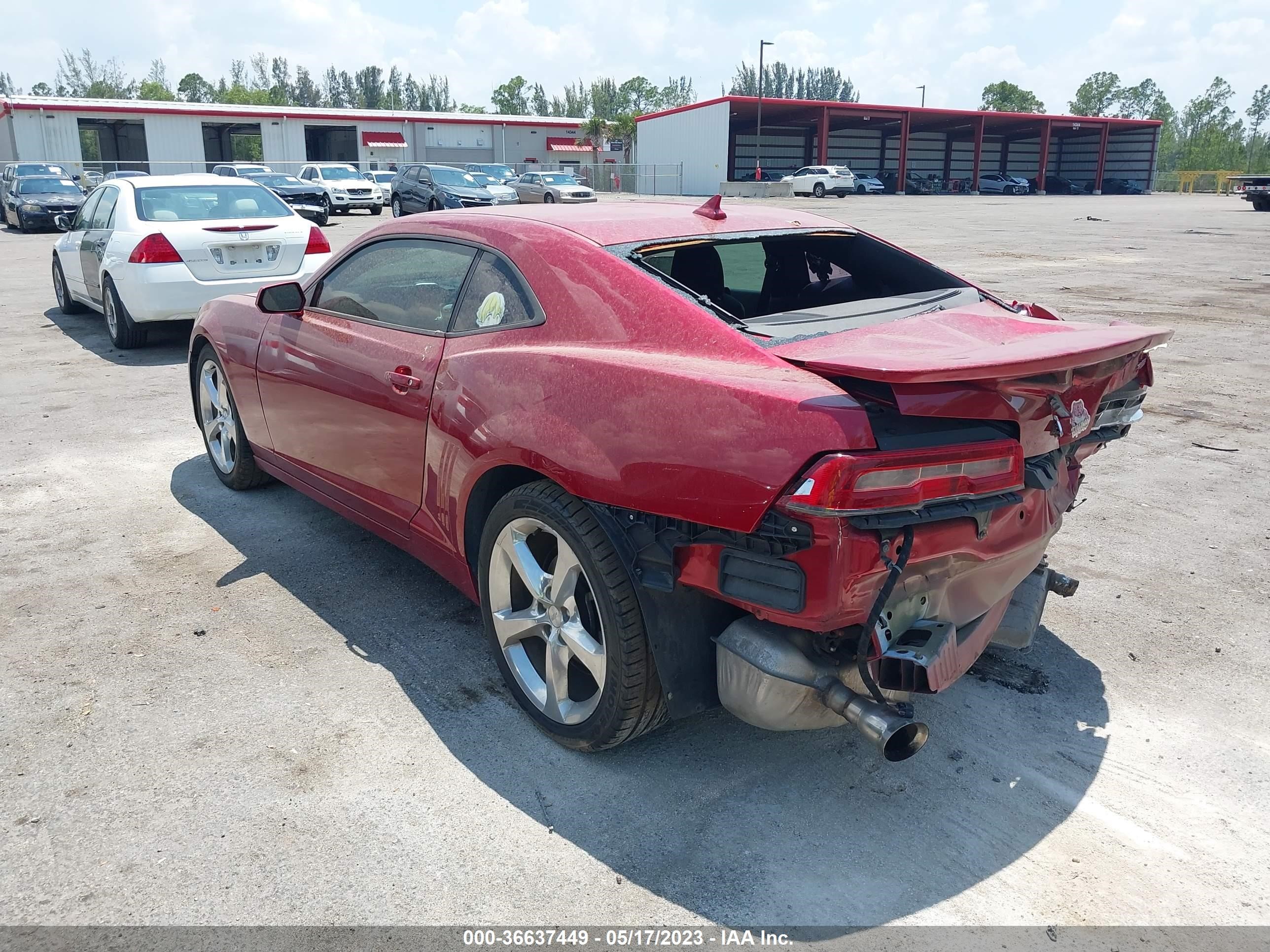 Photo 2 VIN: 2G1FB1E33E9245605 - CHEVROLET CAMARO 