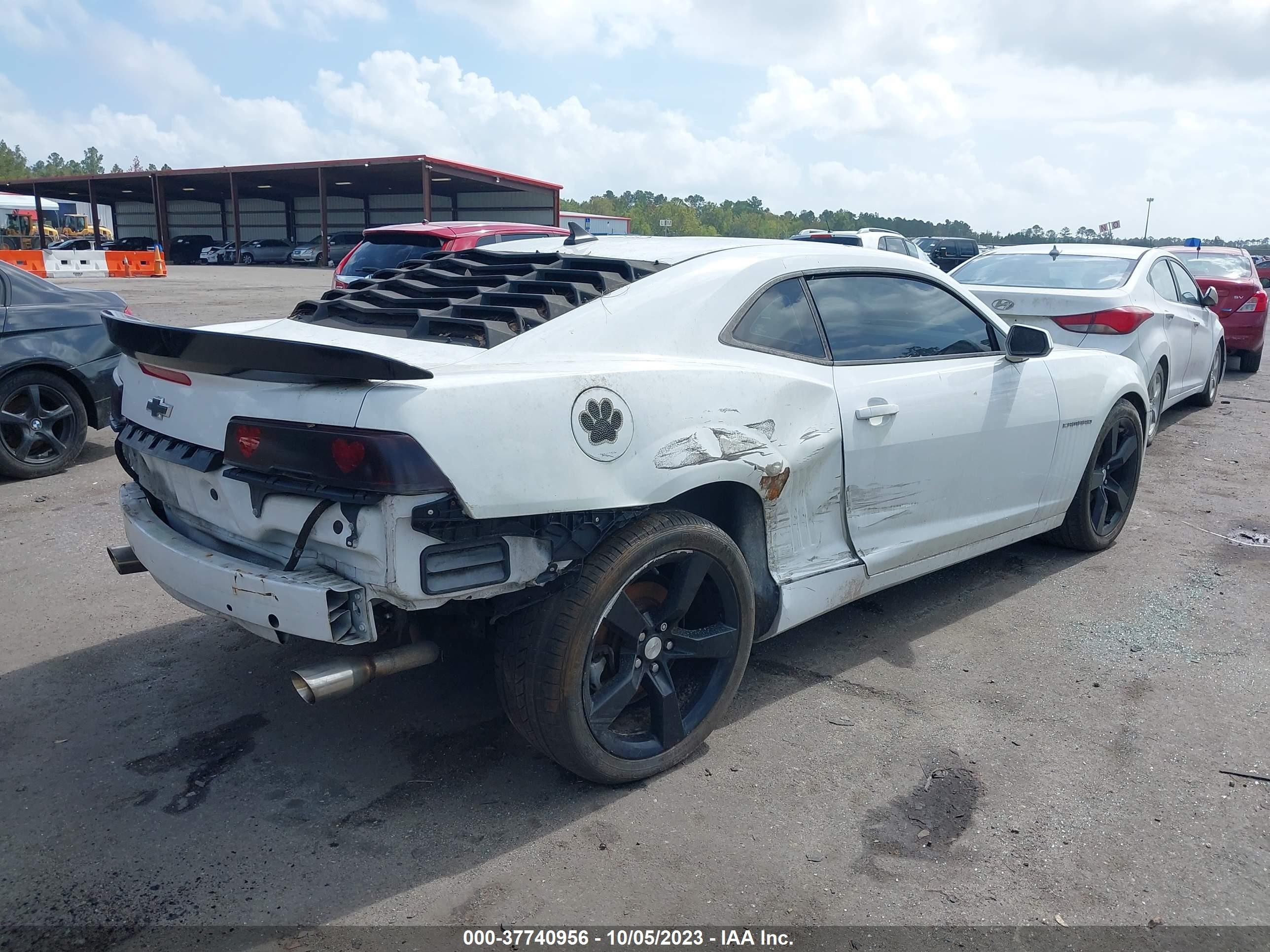 Photo 3 VIN: 2G1FB1E34E9180182 - CHEVROLET CAMARO 