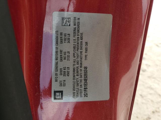 Photo 12 VIN: 2G1FB1E34E9269248 - CHEVROLET CAMARO LT 