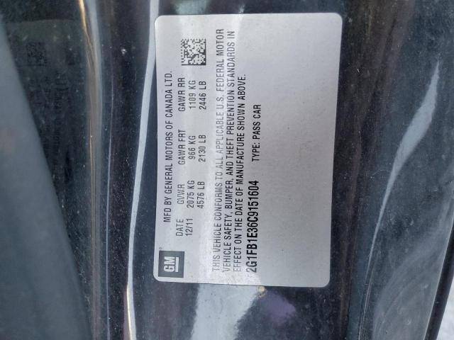 Photo 11 VIN: 2G1FB1E36C9151604 - CHEVROLET CAMARO LT 