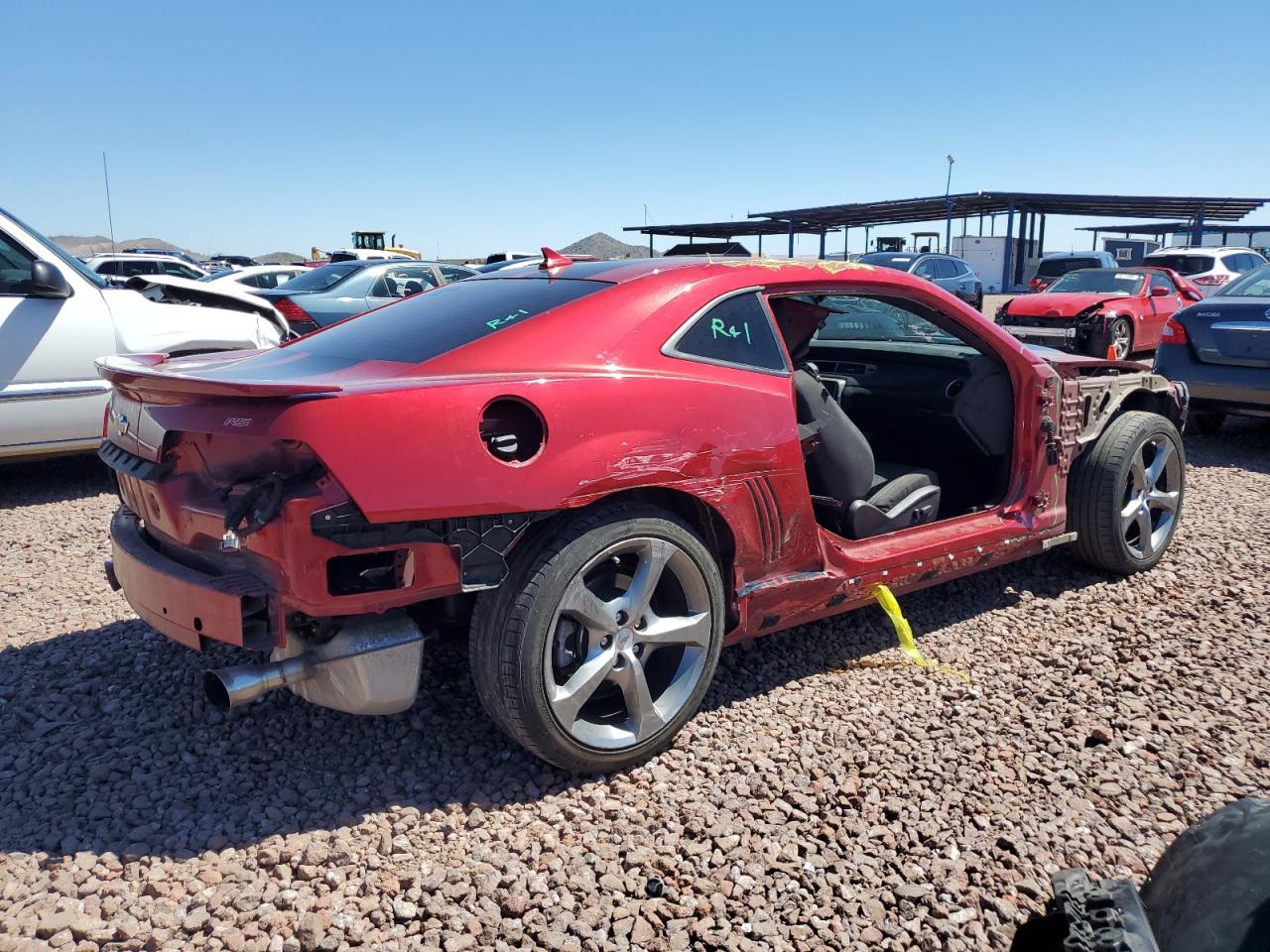 Photo 2 VIN: 2G1FB1E36E9282650 - CHEVROLET CAMARO 