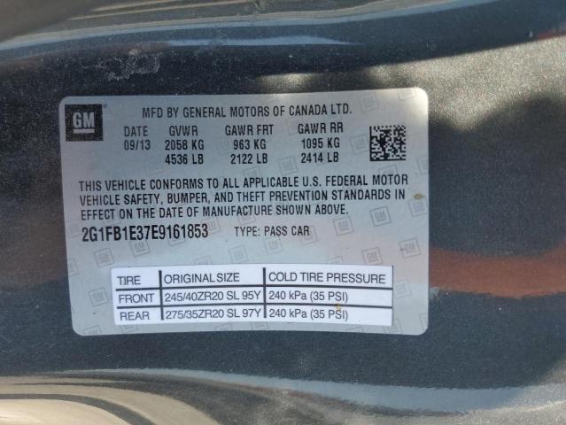 Photo 11 VIN: 2G1FB1E37E9161853 - CHEVROLET CAMARO LT 