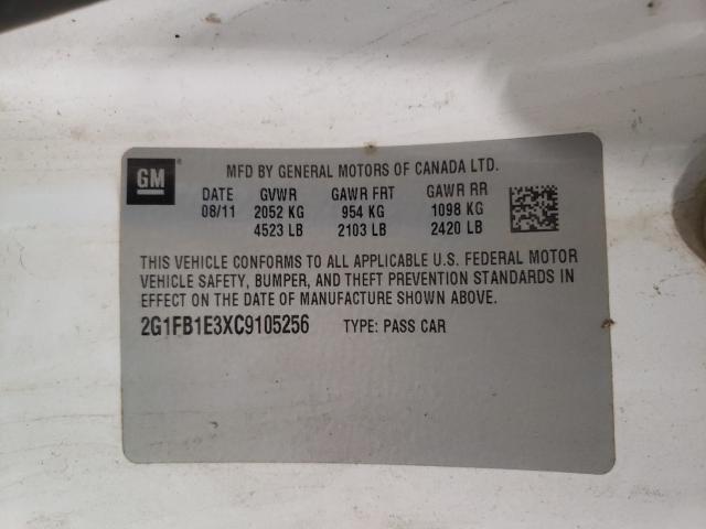 Photo 9 VIN: 2G1FB1E3XC9105256 - CHEVROLET CAMARO LT 