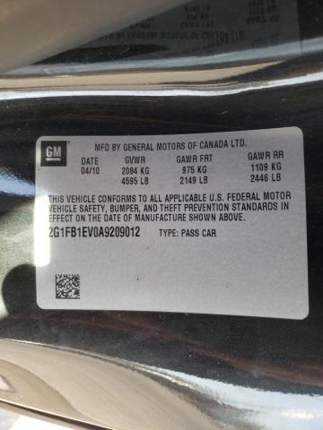 Photo 9 VIN: 2G1FB1EV0A9209012 - CHEVROLET CAMARO LT 