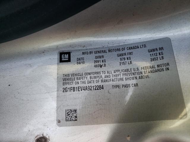 Photo 9 VIN: 2G1FB1EV4A9212284 - CHEVROLET CAMARO LT 