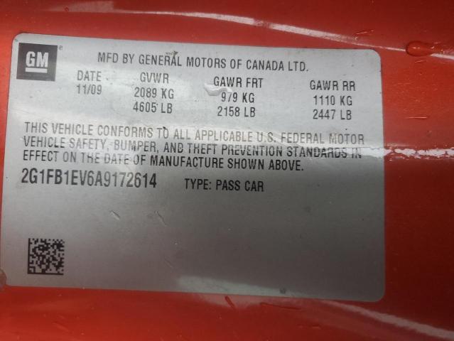 Photo 11 VIN: 2G1FB1EV6A9172614 - CHEVROLET CAMARO LT 