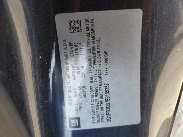 Photo 9 VIN: 2G1FB3D37E9155337 - CHEVROLET CAMARO LT 