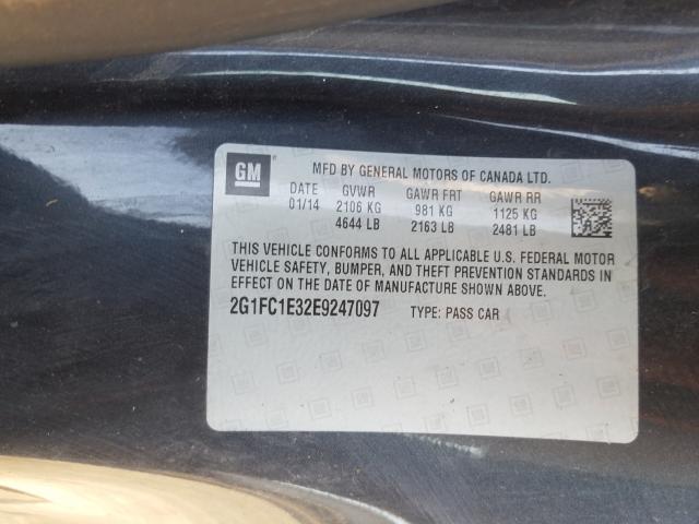 Photo 9 VIN: 2G1FC1E32E9247097 - CHEVROLET CAMARO LT 