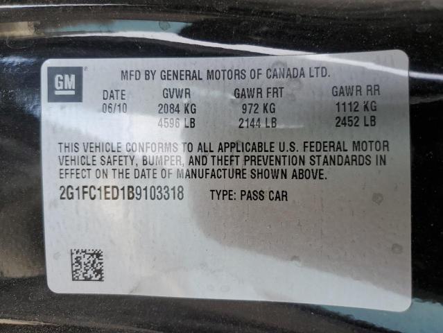 Photo 11 VIN: 2G1FC1ED1B9103318 - CHEVROLET CAMARO LT 