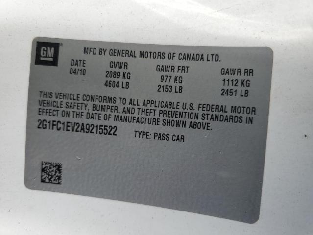 Photo 11 VIN: 2G1FC1EV2A9215522 - CHEVROLET CAMARO LT 