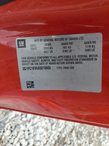 Photo 11 VIN: 2G1FC1EV6A9219668 - CHEVROLET CAMARO LT 