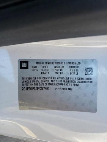 Photo 11 VIN: 2G1FD1E30F9227865 - CHEVROLET CAMARO LT 