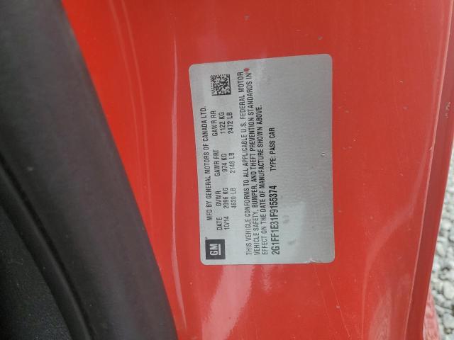 Photo 11 VIN: 2G1FF1E31F9155374 - CHEVROLET CAMARO LT 