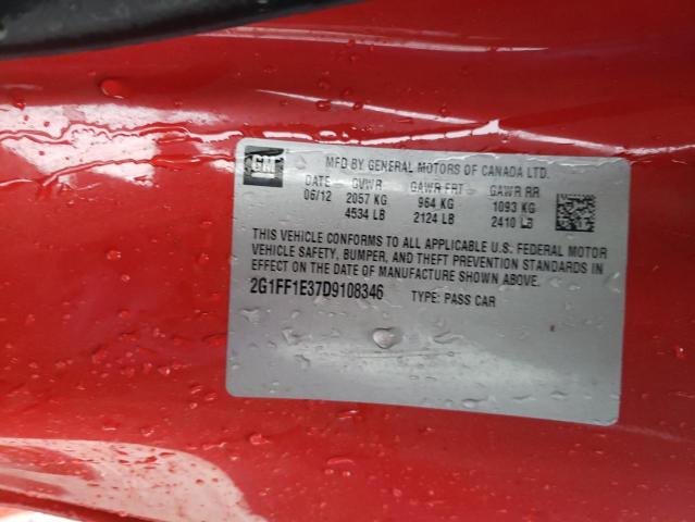 Photo 9 VIN: 2G1FF1E37D9108346 - CHEVROLET CAMARO LT 