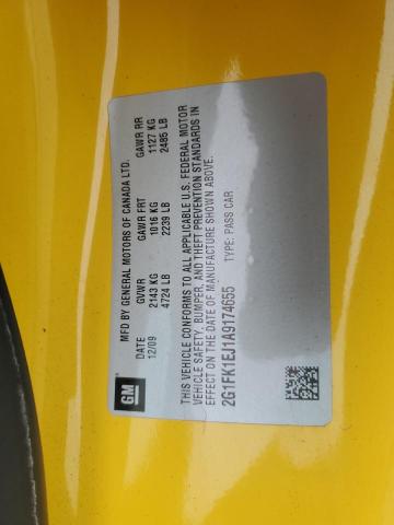 Photo 11 VIN: 2G1FK1EJ1A9174655 - CHEVROLET CAMARO 