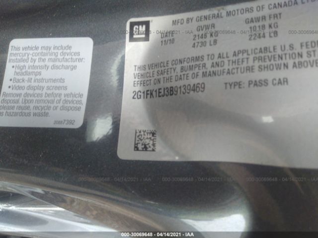 Photo 8 VIN: 2G1FK1EJ3B9139469 - CHEVROLET CAMARO 