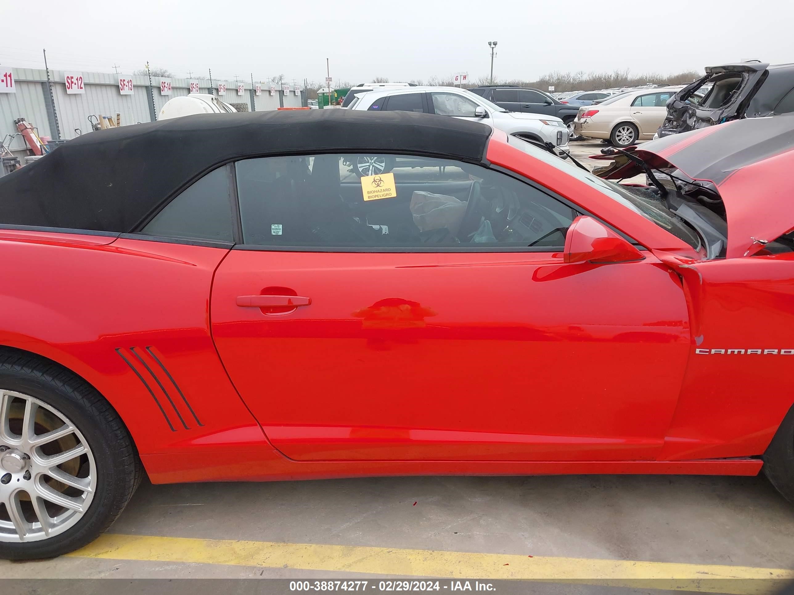 Photo 12 VIN: 2G1FK3DJ0B9155139 - CHEVROLET CAMARO 