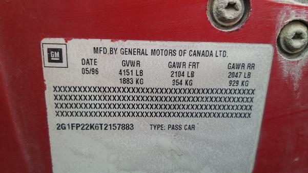 Photo 3 VIN: 2G1FP22K6T2157883 - CHEVROLET CAMARO 