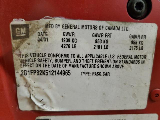 Photo 11 VIN: 2G1FP32K512144965 - CHEVROLET CAMARO 