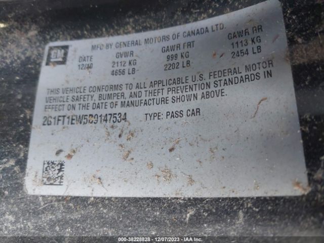 Photo 8 VIN: 2G1FT1EW5B9147534 - CHEVROLET CAMARO 