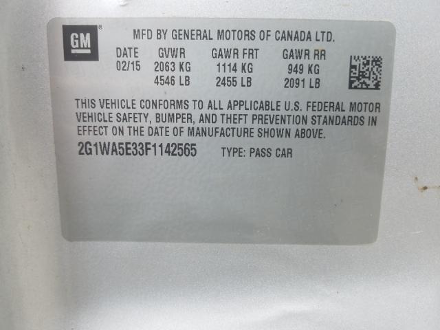 Photo 9 VIN: 2G1WA5E33F1142565 - CHEVROLET IMPALA LIM 