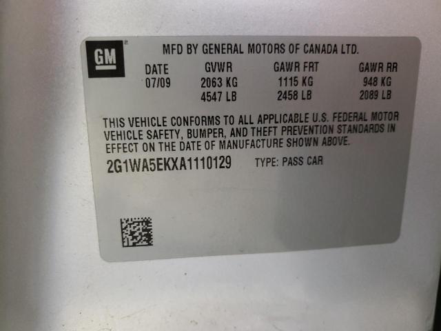 Photo 12 VIN: 2G1WA5EKXA1110129 - CHEVROLET IMPALA LS 