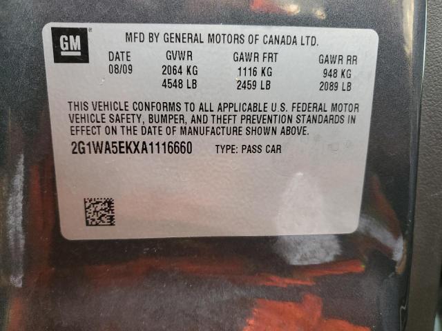 Photo 11 VIN: 2G1WA5EKXA1116660 - CHEVROLET IMPALA LS 