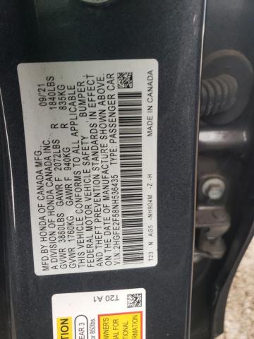 Photo 11 VIN: 2G1WB55K569216316 - HONDA CIVIC 