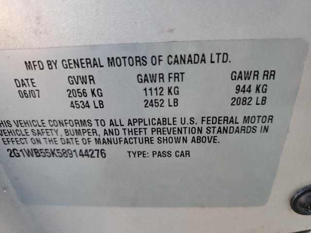 Photo 12 VIN: 2G1WB55K589144276 - CHEVROLET IMPALA 