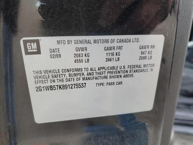 Photo 11 VIN: 2G1WB57K891275537 - CHEVROLET IMPALA 