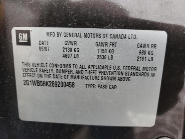 Photo 11 VIN: 2G1WB58K289200458 - CHEVROLET IMPALA LS 