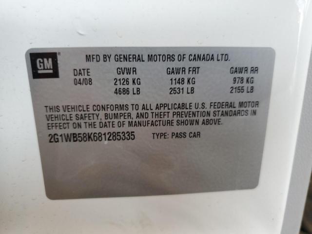 Photo 11 VIN: 2G1WB58K681285335 - CHEVROLET IMPALA LS 