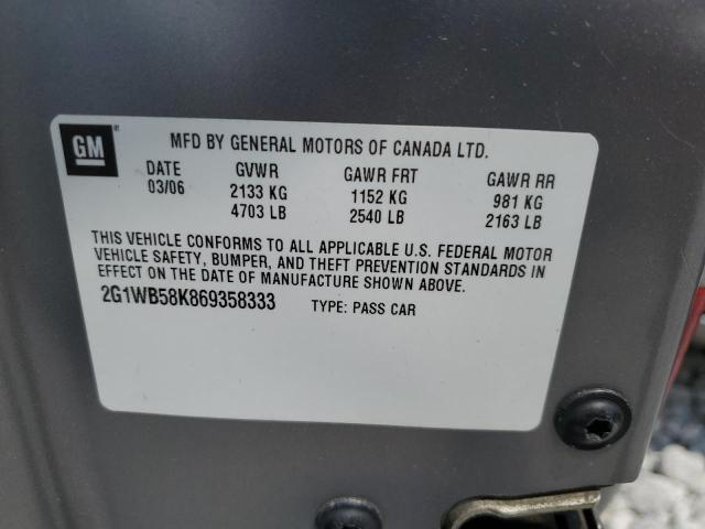 Photo 11 VIN: 2G1WB58K869358333 - CHEVROLET IMPALA 