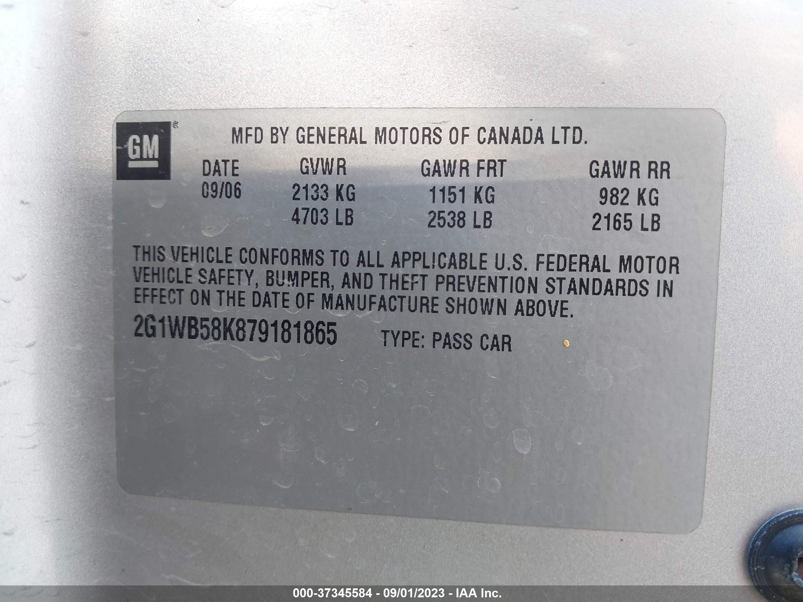 Photo 8 VIN: 2G1WB58K879181865 - FORD ESCAPE 