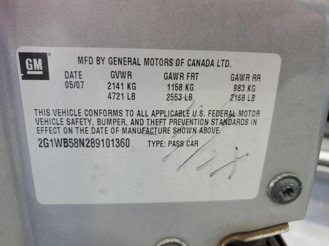 Photo 12 VIN: 2G1WB58N289101360 - CHEVROLET IMPALA LS 